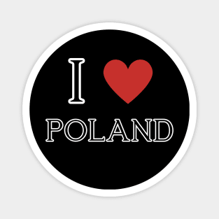 I Love Poland Magnet